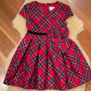 American Girl Bitty Baby red plaid Christmas dress